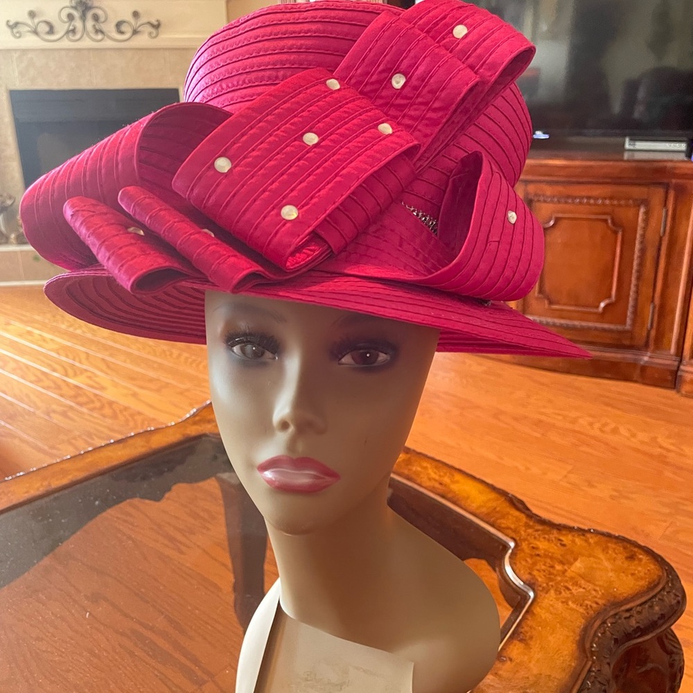 Elegant Red Women's Hat